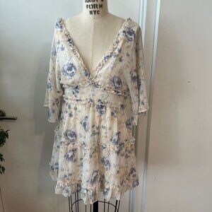 EB LUXE LOS ANGELES Ruffle Tier Babydoll Dress Size Medium